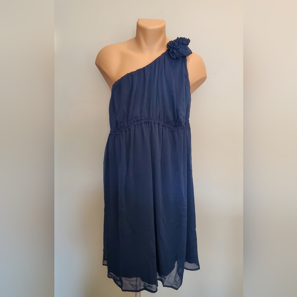 NWOT Merano Blue Shoulder Dress